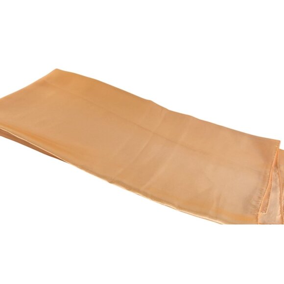 Peach Wild Rag Large Scarf 35x35" Satin Western Accessory Cowgirl or Cowboy - Picture 10 of 11